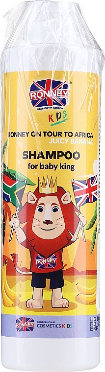 PRZECENA! Szampon do włosów dla dzieci Soczysty banan - Ronney Professional Kids On Tour To Africa Shampoo * — Zdjęcie N3