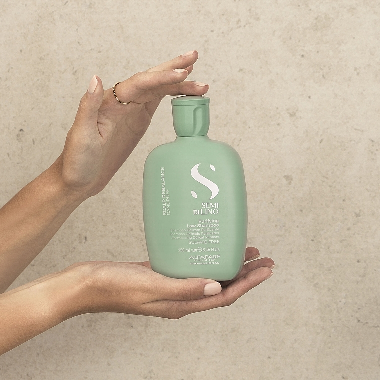 Przeciwłupieżowy szampon do włosów - Alfaparf Semi Di Lino Scalp Rebalance Purifying Low Shampoo — Zdjęcie N3