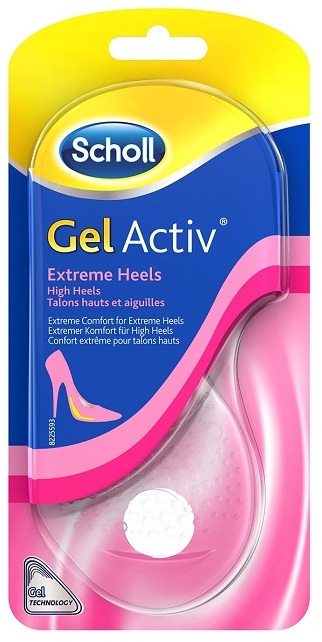Wkładki żelowe do damskiego obuwia na wysokim obcasie - Scholl Gel Activ Extreme Heels — Zdjęcie N1