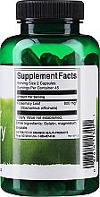 Suplement diety Rozmaryn 400 mg, 90 szt. - Swanson Rosemary — Zdjęcie N3