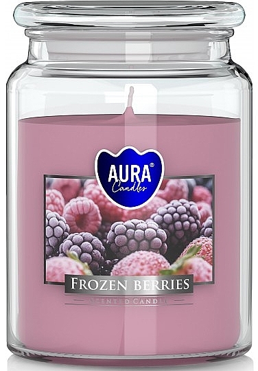 Świeca w słoiku Mrożone jagody - Bispol Aura Frozen Berries Candles — Zdjęcie N1