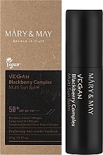 Sztyft przeciwsłoneczny do twarzy SPF 50+ - Mary&May Vegan Blackberry Complex Multi Sun Balm SPF50+ PA++++ — Zdjęcie N2