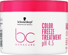 Maska do włosów farbowanych - Schwarzkopf Professional Bonacure Color Freeze Treatment pH 4.5 — Zdjęcie N4