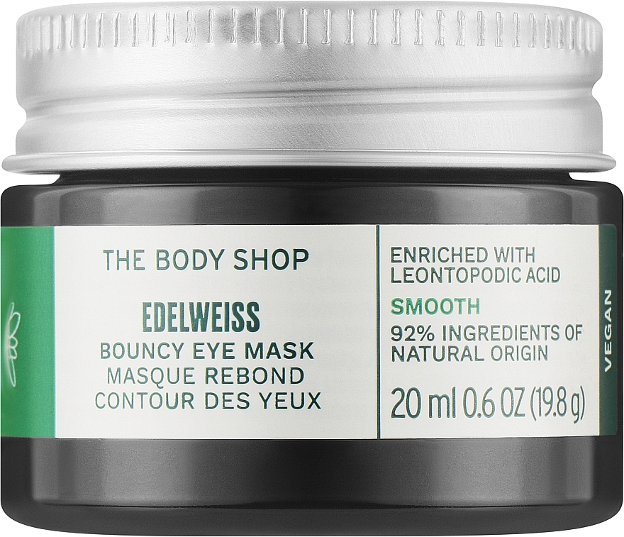 Maseczka dla skóry wokół oczu - The Body Shop Edelweiss Bouncy Eye Mask — Zdjęcie N1