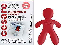 Mr&Mrs Fragrance Cesare Cinnamon & Woods - Odświeżacz do samochodu — Zdjęcie N2