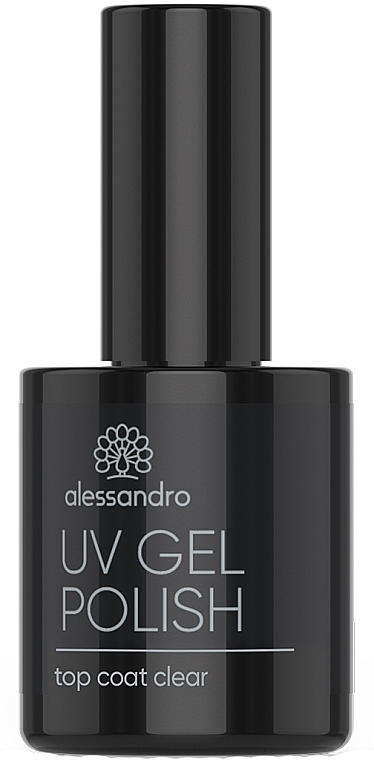 Top do lakieru hybrydowego - Alessandro International UV Gel Polish Top Coat Clear — Zdjęcie N1