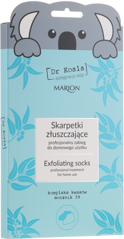 Skarpetki złuszczające do stóp - Marion Dr Koala Exfoliating Socks
