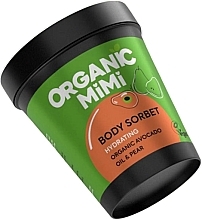 Nawilżający sorbet do ciała Awokado i gruszka - Organic Mimi Body Sorbet Hydrating Avocado & Pear — Zdjęcie N1