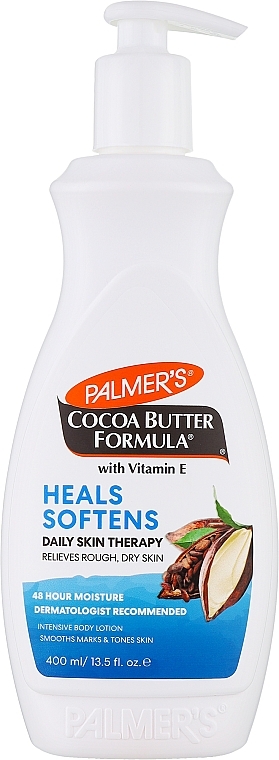 Nawilżający balsam do ciała z masłem kakaowym i witaminą E - Palmer's Cocoa Butter Formula Softens Smoothes Body Lotion — Zdjęcie N3