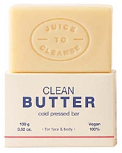 Tłoczone na zimno mydło z olejkami eterycznymi - Juice To Cleanse Clean Butter Cold Pressed Bar — Zdjęcie N2