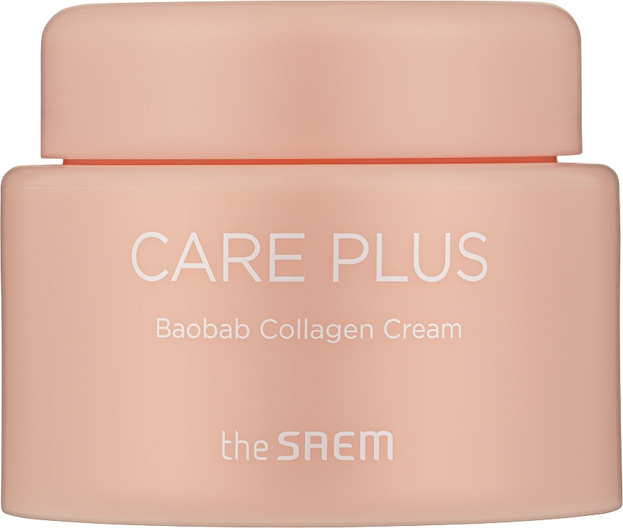Krem kolagenowy do twarzy z ekstraktem z baobabu - The Saem Care Plus Baobab Collagen Cream — Zdjęcie N1
