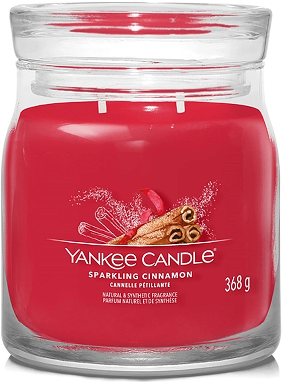 Świeca zapachowa - Yankee Candle Sparkling Cinnamon Scented Candle  — Zdjęcie N1