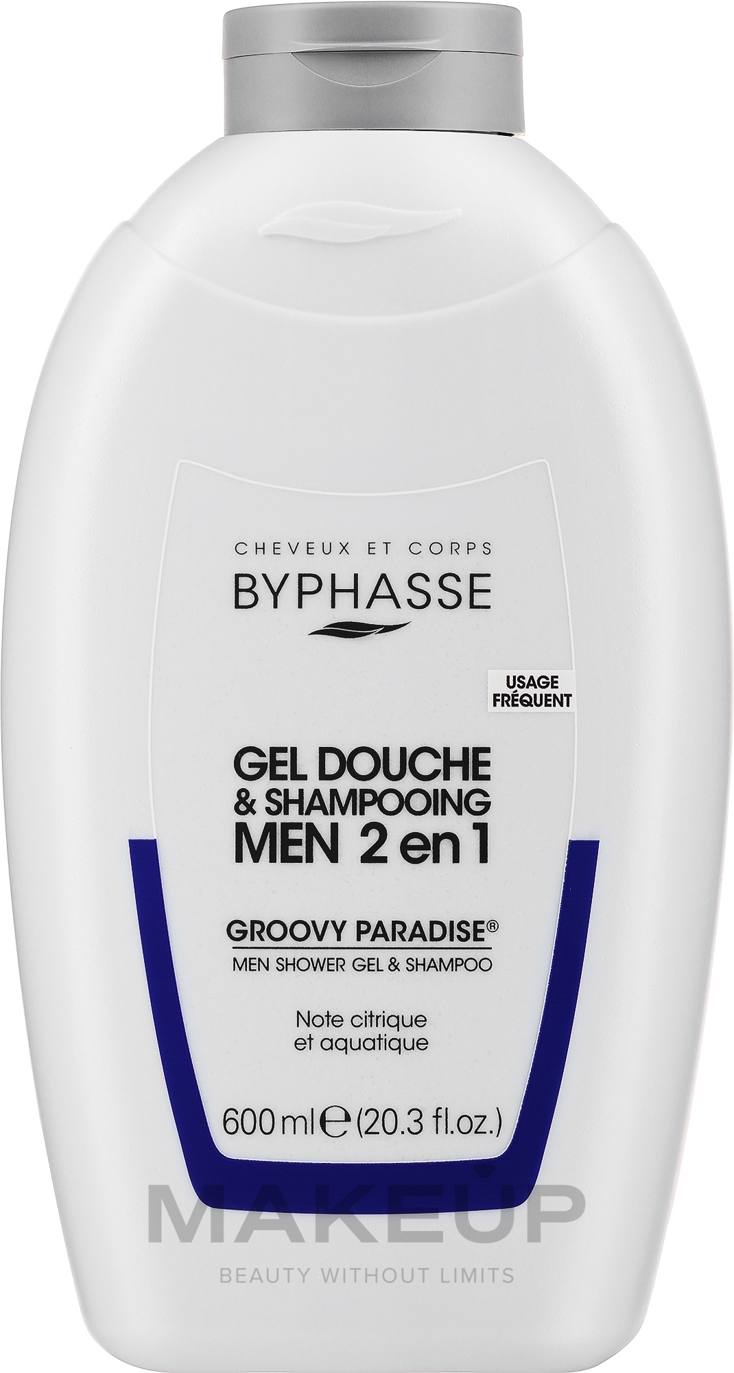 Żel pod prysznic i szampon 2 w 1 dla mężczyzn - Byphasse Men Shower Gel-Shampoo 2in1 Groovy Paradise — Zdjęcie 600 ml