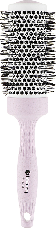 Szczotka termiczna do włosów 44 mm, różowa - Hairway Eco