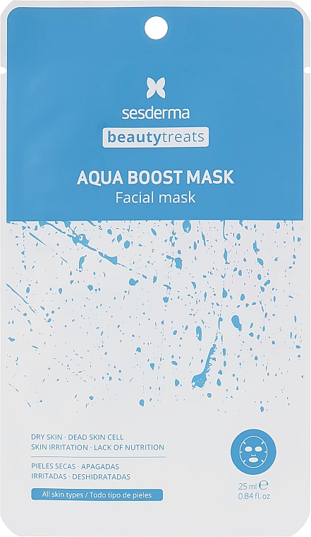 Nawilżająca maseczka w płachcie do cery suchej - SesDerma Laboratories Beauty Treats Aqua Boost Mask  — Zdjęcie N1