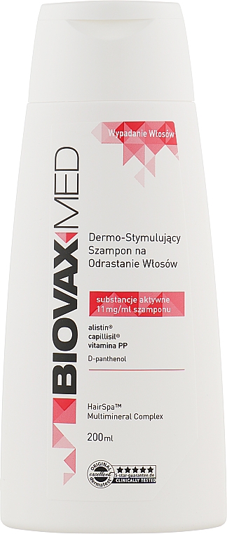 Dermo-stymulujący szampon na odrastanie włosów - Biovax Med Dermo-Stimulating Hair Regrowth Shampoo — Zdjęcie N1