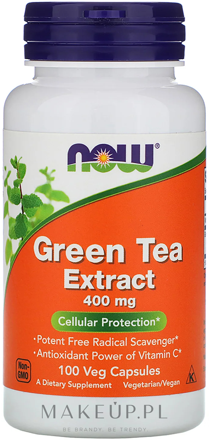 Ekstrakt z zielonej herbaty w kapsułkach - Now Foods — Zdjęcie 100 szt.