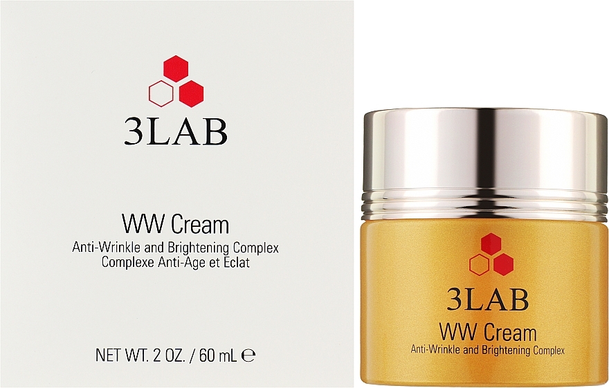 Rozświetlający krem przeciwzmarszczkowy do twarzy - 3Lab WW Cream Anti-Wrinkle And Brightening Complex — Zdjęcie N2