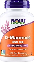 Naturalny suplement, 120 kapsułek - Now Foods D-Mannose — Zdjęcie N1