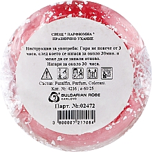 Świeca zapachowa Świąteczny zapach, 60 x 25 mm - Bulgarian Rose — Zdjęcie N2