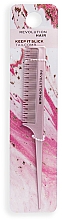 Grzebień do rozczesywania i stylizacji, różowy - Revolution Haircare Keep It Slick Tail Comb — Zdjęcie N2