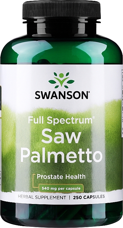 Suplement diety Palma sabałowa 540 mg - Swanson Saw Palmetto — Zdjęcie N1