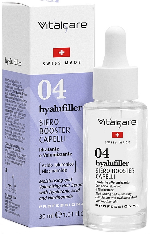 Serum wzmacniające włosy - Vitalcare Professional Hyalufiller Made In Swiss Hair Booster Serum — Zdjęcie N1