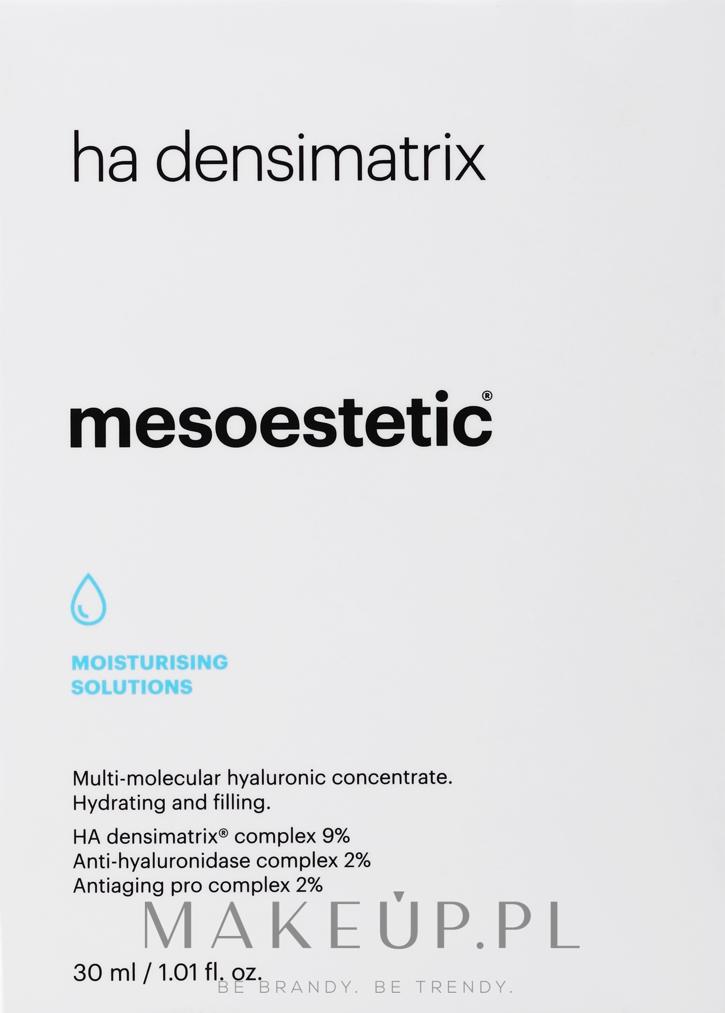 Aktywne wielocząsteczkowe serum odmładzające - Mesoestetic Home Performance HA Densimatrix — Zdjęcie 30 ml