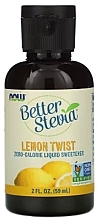 Słodzik w płynie Cytryna - Now Foods Better Stevia Liquid Sweetener Lemon Twist — Zdjęcie N1
