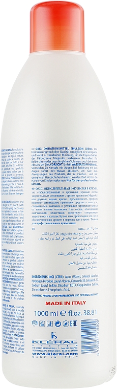 Emulsja utleniająca 1,5% - Kleral System Coloring Line Magicolor Cream Oxygen-Emulsion — Zdjęcie N2