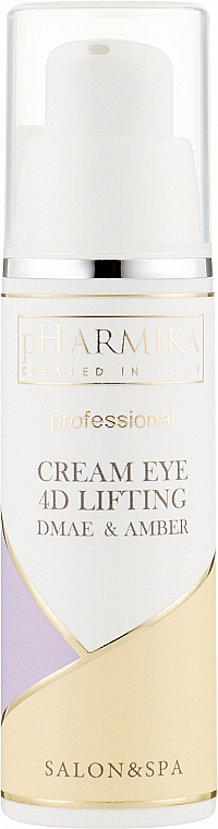 Liftingujący krem pod oczy 4D - pHarmika Cream Eye 4 D Lifting Dmae & Amber — Zdjęcie N1