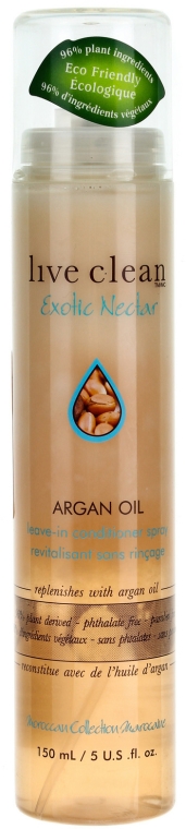 Spray do włosów z olejem arganowym - Live Clean Argan Oil Thermal Spray