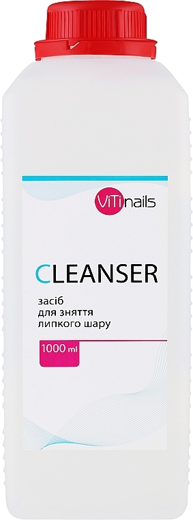 Płyn do usuwania lepkiej warstwy dyspersyjnej - Vitinails Cleanser — Zdjęcie N3