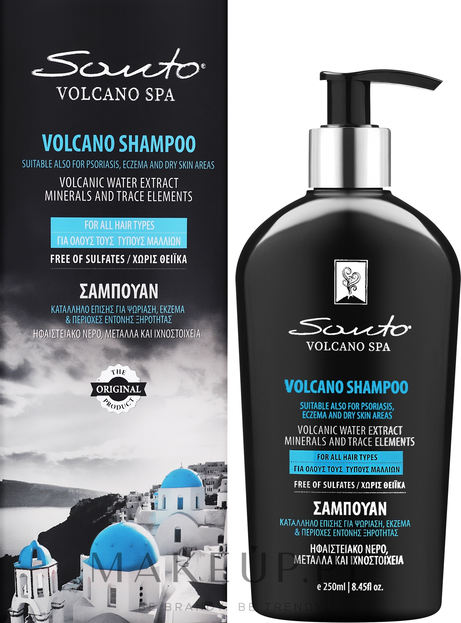 Szampon do wszystkich rodzajów włosów - Santo Volcano Spa Shampoo for All Hair Types — Zdjęcie 250 ml