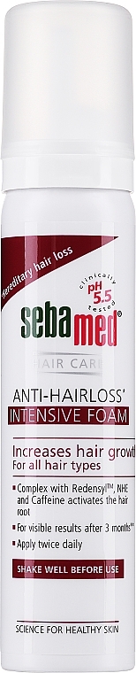 Pianka przeciw wypadaniu włosów - Sebamed Anti-Hairloss Intensive Foam — Zdjęcie N1