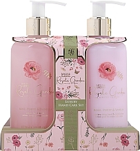 Kup Zestaw - Baylis & Harding Royale Garden Rose, Poppy & Vanilla Luxury Hand Care Gift Set (h/soap/300ml + b/h/lot/300ml)