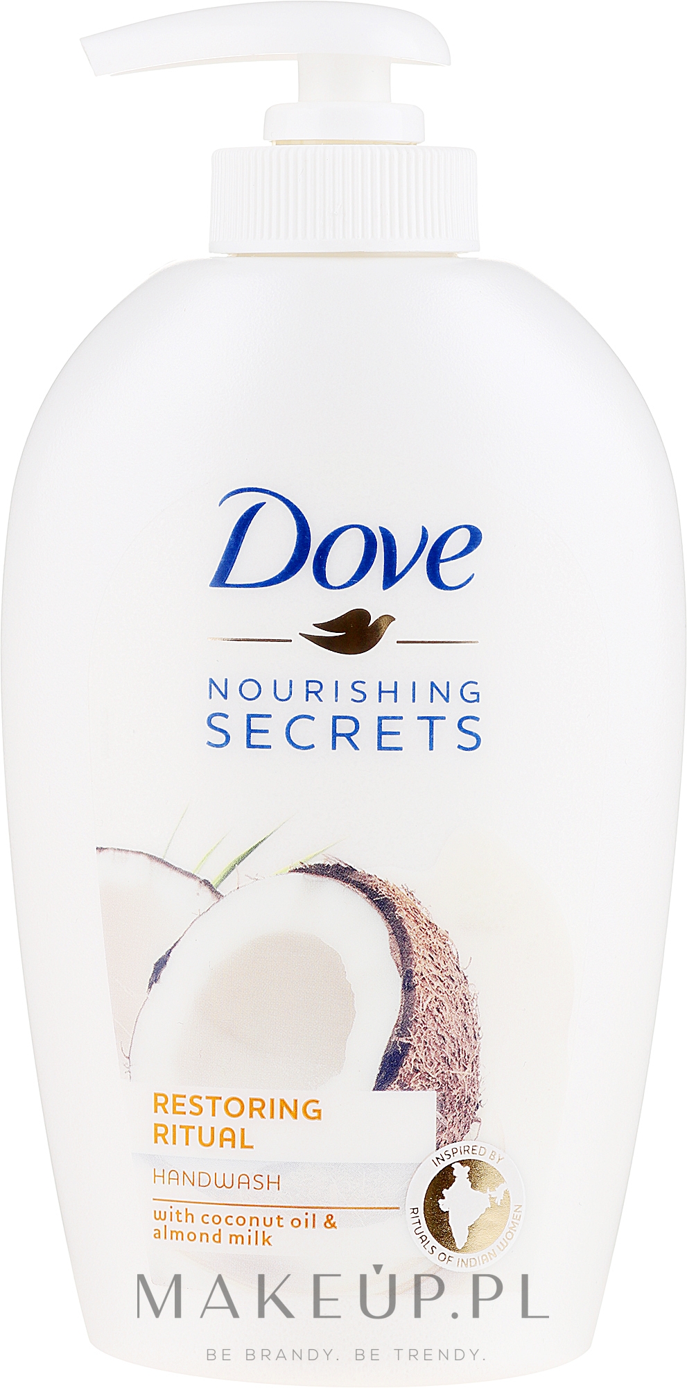 Mydło w płynie do rąk z olejem kokosowym i mleczkiem migdałowym - Dove Nourishing Secrets Restoring Ritual Hand Wash — Zdjęcie 250 ml