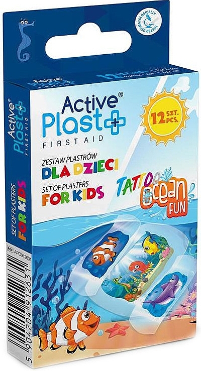 Plastry dla dzieci - Ntrade Active Plast Tattoo Ocean Fun — Zdjęcie N1