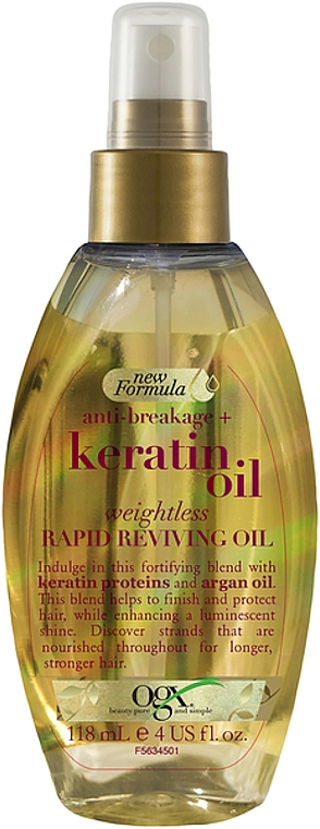 Lekki keratynowy olejek do włosów w sprayu - OGX Keratin Oil Intense Repair Healing Oil 