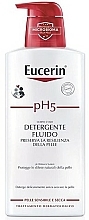 Płyn do mycia twarzy i ciała - Eucerin Ph5 Fluido Detergente — Zdjęcie N2