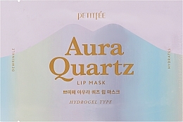 Nawilżająca hydrożelowa maska ​​do ust z ekstraktem z pereł - Petitfee & Koelf Aura Quartz Lip Mask Hydrogel Type — Zdjęcie N1