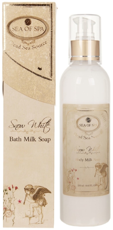 Nawilżające mleczko do kąpieli i pod prysznic - Sea Of Spa Snow White Bath Milk Soap — Zdjęcie N1