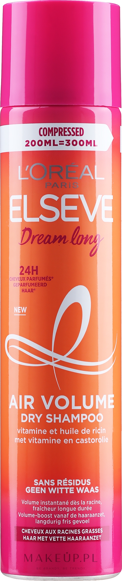 Suchy szampon zwiększający objętość włosów - L'Oreal Paris Elseve Dream Long — Zdjęcie 200 ml