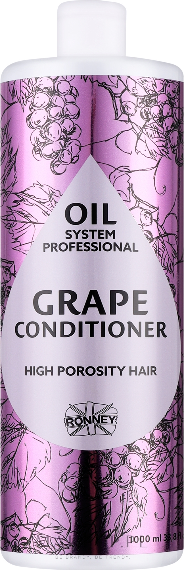 Odżywka do włosów wysokoporowatych z olejkiem winogronowym - Ronney Professional Oil System High Porosity Hair Grape Conditioner — Zdjęcie 1000 ml