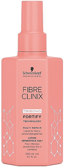 Wzmacniająca odżywka w sprayu do włosów - Schwarzkopf Professional Fibre Clinix Fortify Multi-Repair-Lotion  — Zdjęcie N1