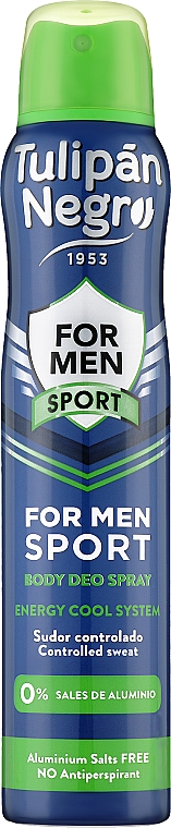 Dezodorant w sprayu dla mężczyzn - Tulipan Negro For Men Sport Deo Spray — Zdjęcie N1