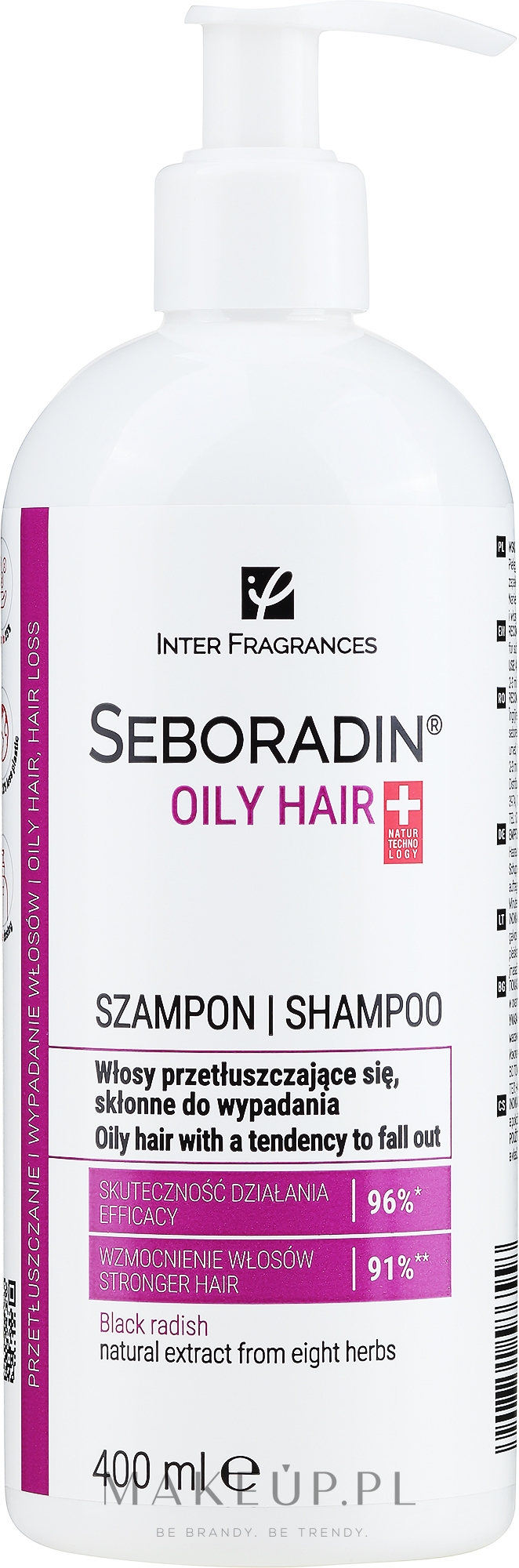 Szampon do włosów przetłuszczających się i skłonnych do wypadania - Seboradin Oily Hair Shampoo — Zdjęcie 400 ml