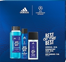 Kup Adidas UEFA 9 Best Of The Best - Zestaw (deo/spray/150ml + body/fragr/75ml + sh/gel/250ml)