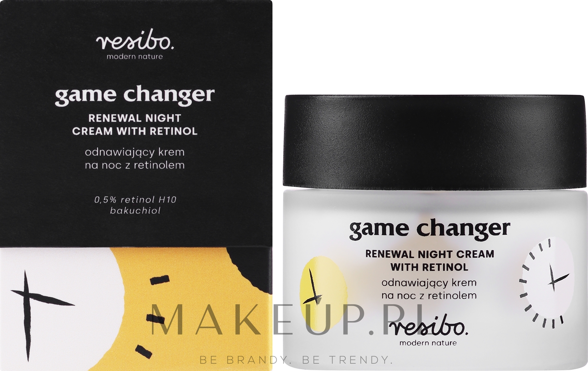Naturalny krem do twarzy z retinolem - Resibo Came Changer Cream With Retinol — Zdjęcie 30 ml