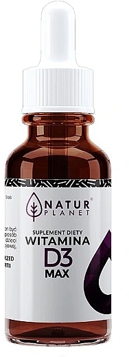 Witamina D3 MAX 4000IU - Natur Planet Vitamin D3 4000IU — Zdjęcie N1